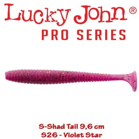 Shad Lucky John S-Shad Tail 9.6 cm, culoare Violet Star - 5 buc/plic Nu rata