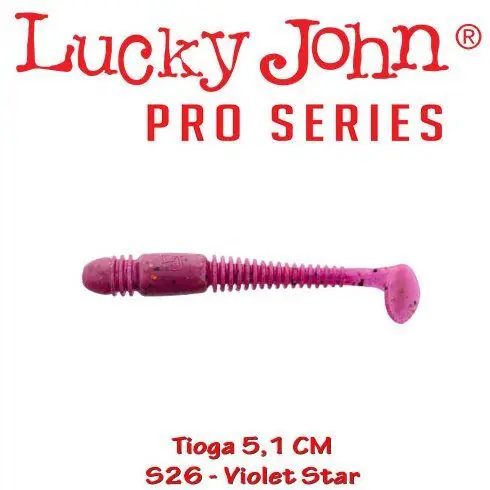 Shad Lucky John Tioga 5.1 cm, culoare Violet Star - 10 buc/plic Comandă acum