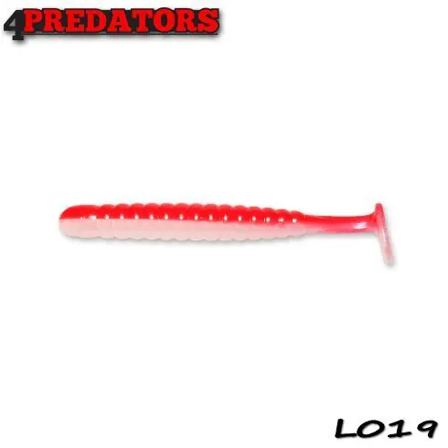 Ofertă limitată Shad 4Predators Worm Shad Laminat 8cm, culoare 019 - 6 buc/plic