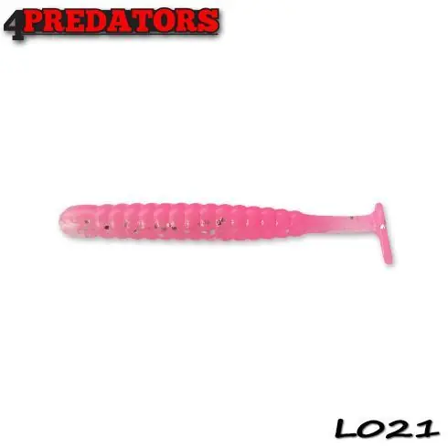 Transport gratuit Shad 4Predators Worm Shad Laminat 8cm, culoare 021 - 6 buc/plic