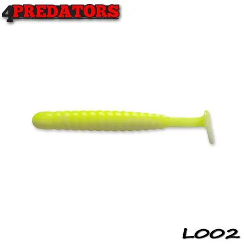 Premium Shad 4Predators Worm Shad Laminat 8cm, culoare 002 - 6 buc/plic