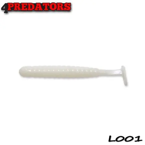 Shad 4Predators Worm Shad Laminat 8cm, culoare 001 - 6 buc/plic Comandă acum