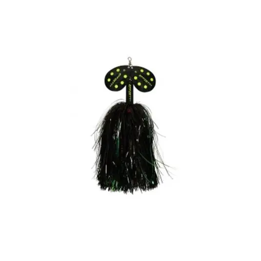 Retur ușor Lingura rotativa D.A.M Effzett Pike Rattlin nr.6/40g, culoare Black Demon