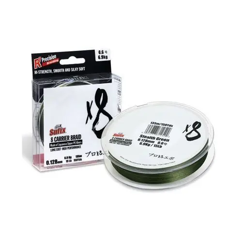 Fir textil Sufix X8 Braid 0.128mm/6.9kg/135m/Stealth Green Mai ieftin