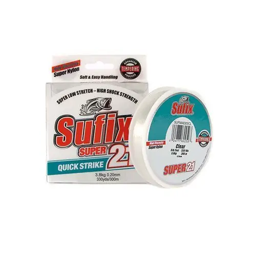 Fir monofilament Sufix Super 21 0.16mm/2.5kg/300m/Clear Calitate înaltă