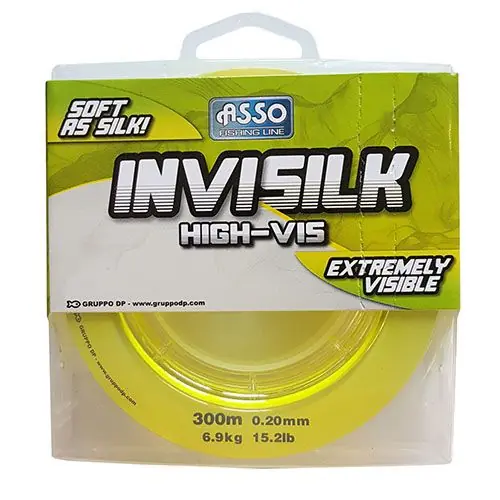 Preț redus Fir monofilament Asso Invisilk Yellow 0.22mm/8.1kg/150m