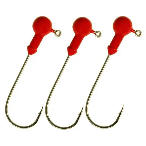 Jig Nevis bila cu carlig Gamakatsu Rosu 3/0, 7g, 3buc/plic Preferatul clienților