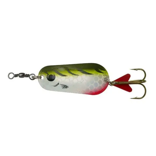 Lingura Oscilanta DAM Effzett Standard Spoons, 16g, Culoare Olive Chartreuse Tiger UV Preferatul clienților