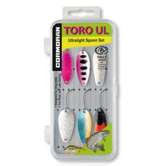 Livrare gratuită Set linguri oscilante Cormoran Toro UL Trout Spoon Set 5