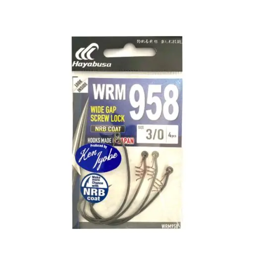 Carlige Hayabusa Wide Gap Screw Lock Wrm 958 Nr.5/0 Ofertă specială