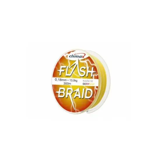 Fir textil Climax Flash Braid Yellow 0.28mm/21kg/100m Plată sigură