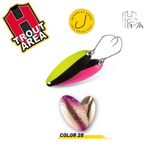 Plată sigură Lingura oscilanta Herakles LDS 3.6g, culoare 28 Golden Trout