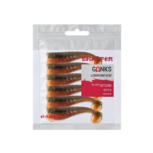 Cel mai vândut Shad Korum Snapper Floatex Gonks 6cm, culoare Lobworm