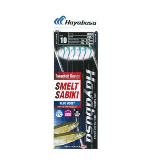 Plată securizată Taparina Hayabusa Smelt Sabiki Wooly Blue nr.9