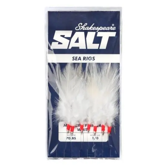 Taparina Shakespeare SALT Mackerel Feathers White Nr.3/0, 13g Ofertă exclusivă