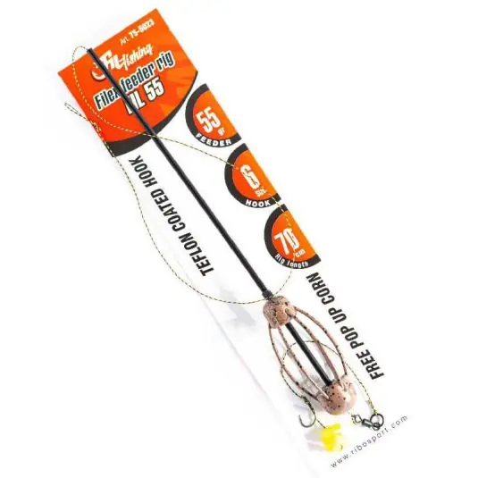 Montura cu momitor Filfishing Filex Feeder Rig 55g/Nr. 8 Ieftin