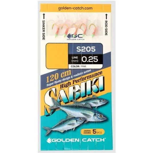 Doar azi Taparine Golden Carch Sabiki Pink Nr.6