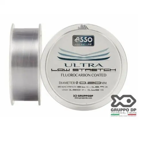 Preț redus Fir monofilament Asso Ultra Low Stretch Smoke 0.70mm/46kg/50m