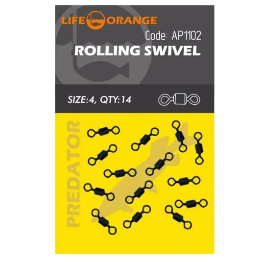 Varteje Orange Rolling Swivel Nr.8 Black Cel mai bun preț