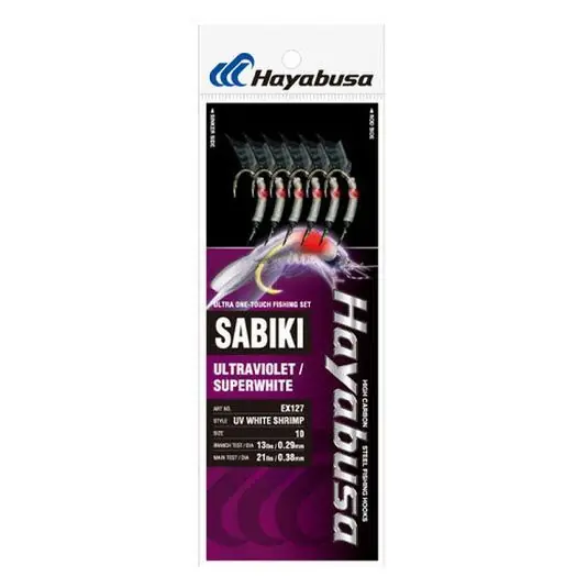 Reduceri Taparine Hayabusa Sabiki UV Superwhite Nr.7
