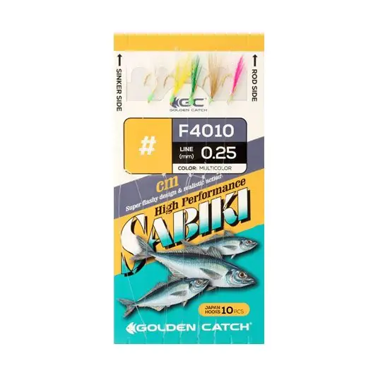 Taparine Golden Catch Sabiki F4010 Multicolor, Nr.8 Ofertă limitată