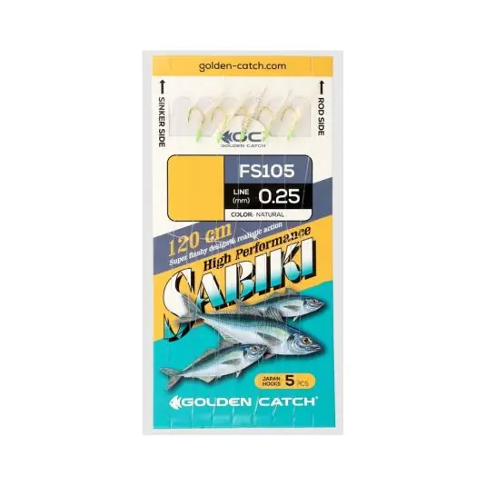 Cumpără online Taparine Golden Catch Sabiki FS105 Natural, Nr.8