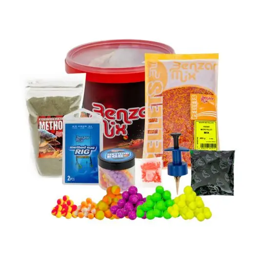 Super ofertă Set nada Benzar Mix Rapid Method Egg + Galeata 5L