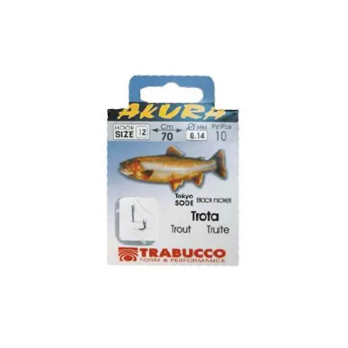 Carlige Trabucco Akura Trout Legate nr.2 - Fir 0.25mm Discount