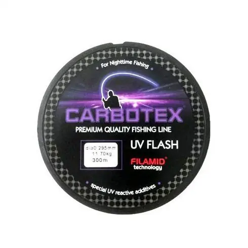 Calitate înaltă Fir monofilament Carbotex UV Flash 0.14mm/2.65kg/100m