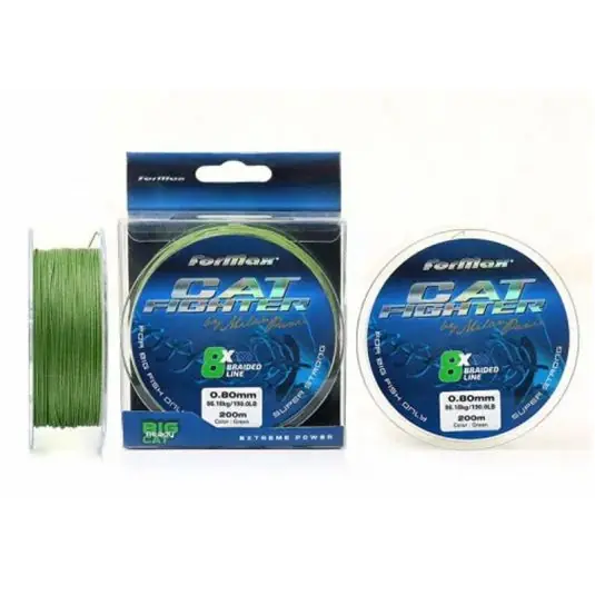 Fir textil Formax Cat Fighter Braid X8 0.60mm/54.43kg/200m Reducere specială
