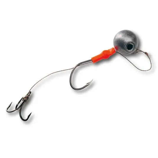 Disponibil imediat Montura somn Climax Cult Catfish Jig Fireball Natural Nr.4/0, 230g