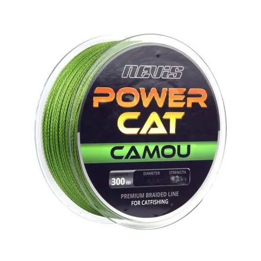 Fir textil Nevis Powercat Camou 0.40mm/38kg/300m Retur ușor