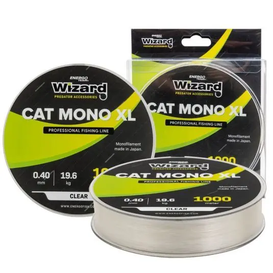 Vezi acum Fir monofilament EnergoTeam Wizard Cat Mono XL Transparent 0.80mm/48.9kg/250m