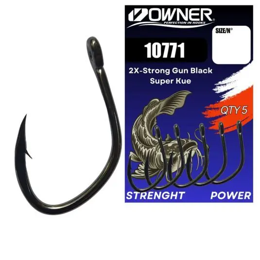 Carlige Owner Amaz 10771 2x-Strong Gun Black Super Kue Nr.7/0 Preț promoțional