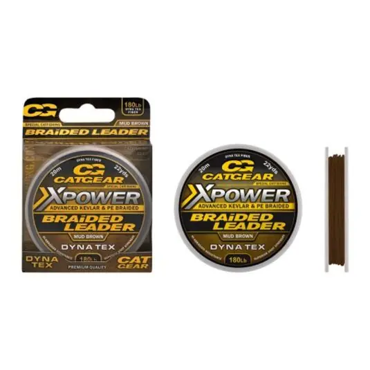 Fir textil Catgear XPower Braider Leader 280lb/20m Preferatul clienților