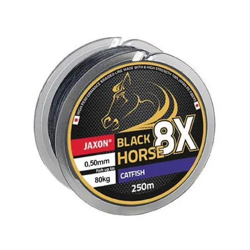 Livrare gratuită Fir textil Jaxon Black Horse PE8X Catfish 0.40mm/50kg/250m