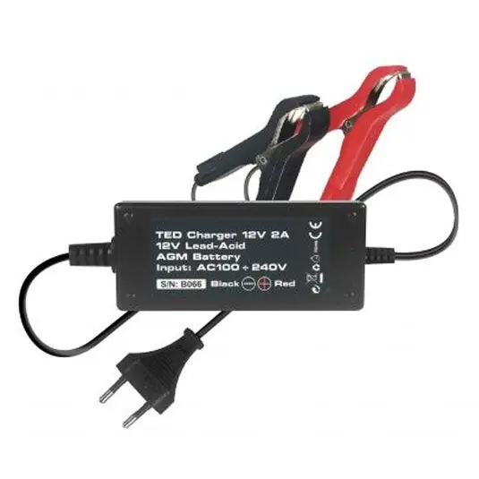 Plată sigură Incarcator acumulator GS TED003553 12V/2A