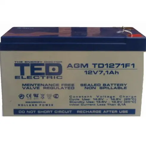 Ultima șansă Acumulator etans GS Ted 12V/9,6A