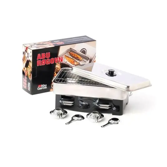 Afumatoare Abu Garcia Stainless Steel Smoker with 2 Burners Transport gratuit