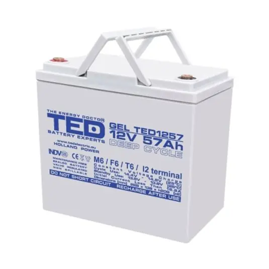 Ofertă specială Acumulator etans GS Ted GEL Deep Cycle 12V/57A