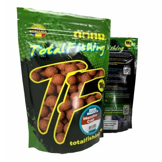 Preț promoțional Boilies TotalFishing Semisolubil MagnetO Monster Crab 20mm, 1kg