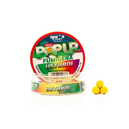 Boilies Senzor Fumigena Pop-Up Usturoi 8mm Preferatul clienților