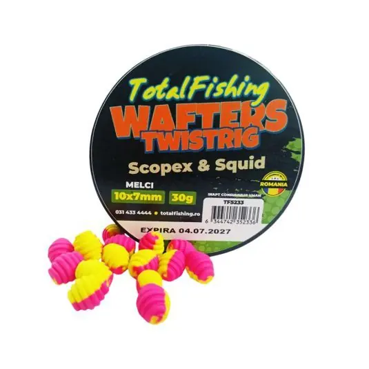 Wafters TotalFishing TwistRig Scopex & Squid 10x7 Livrare expres