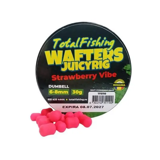 Ofertă exclusivă Wafters TotalFishing JuicyRig Strawberry Vibe 6-8mm