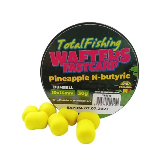 Wafters TotalFishing FastCarp Pineapple N-butyric 10x14mm Bestseller