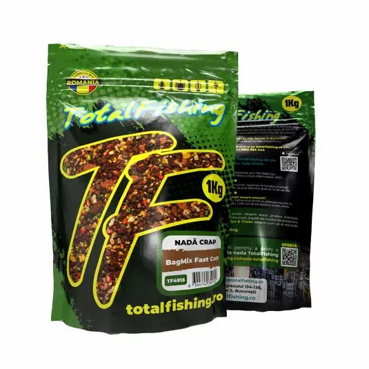 Plată securizată Nada TotalFishing BagMix Fast Carp, 1kg