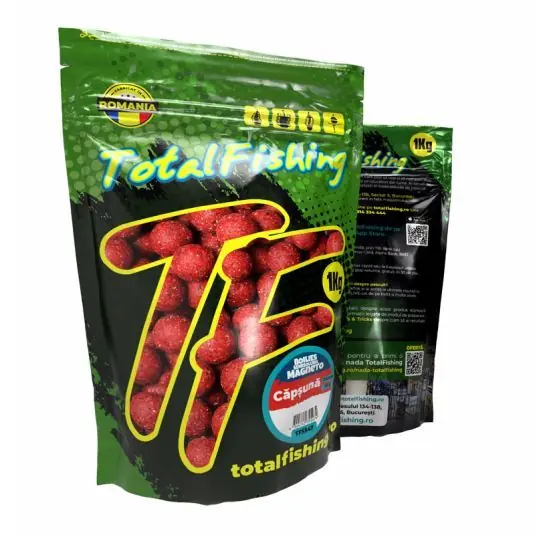 Boilies TotalFishing Semisolubil MagnetO Capsuna 20mm, 1kg Cumpără online