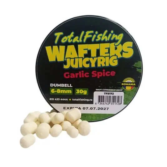 Wafters TotalFishing JuicyRig Garlic Spice 6-8mm Cel mai bun preț