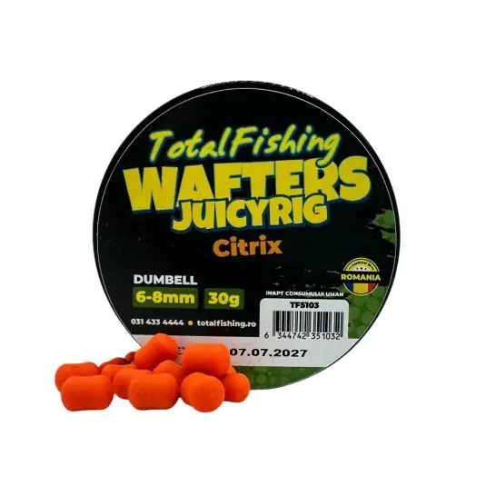 Wafters TotalFishing JuicyRig Citrix 6-8mm Disponibil imediat