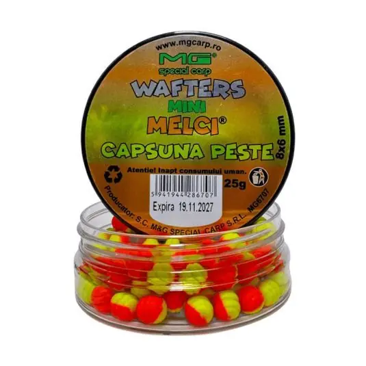 Wafters MG Special Carp Mini Melci Capsuna-Peste 8x6mm Cel mai bun preț